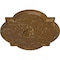 Ekena Millwork Waltz Ceiling Medallion (Canopies up to 5 1/4"), 24"W x 20 1/2"H x 1 1/8"P, Smokey Topaz Crackle CM24WASTC - alternate 3